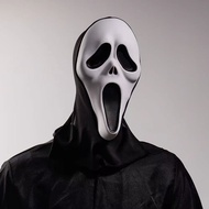✅Halloween Mask Death God Single Piece Horror Ghost Mask Ghost Face Ghost Festival Mask Screaming Ma