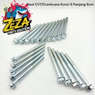 MESIN Wholesale CVT Bolts Original Engine Block Bolts M6x60mm 8 Key Bolts 6cm Length Original Crankc
