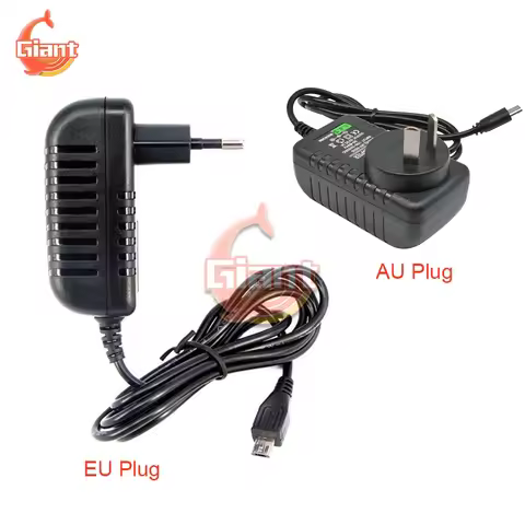 100V-240V AC to DC Charger Adapter Raspberry Pi 2 Power Supply 5V 3A Switch Button Micro USB US Powe