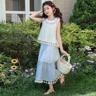 2026 Fashion 2026 Girls Summer Beautiful Skirt 2025 New Style Children Women Beach Skirt Summer Dres