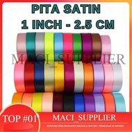 MACISUPPLIER Satin Ribbon 1 inch (2.5 CM) Satin Ribbon/ 1" 2.5cm 1 inch
