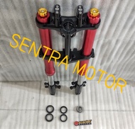 Up Side Down \ Shock Depan USD Vixion Byson Tiger Scorpio CB 150 CBR 150 SCARLET Racing Rebounf