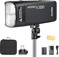 Godox AD200 Pocket Flash Speedlite 200W TTL Monolight Strobe 2.4G 1/8000 HSS with 2900mAh Li-ion Bat