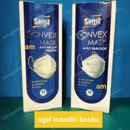 Masker Convex Sensi 4 play/Sensi Convex Mask Earloop /warna putih