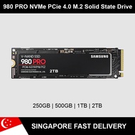 Samsung 980 PRO PCle 4.0 NVMe M.2 SSD Size Capacity: 250GB | 500GB | 1TB | 2TB