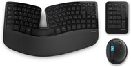 Microsoft Sculpt Ergonomic Wireless Keyboard Mouse Set คีย์บอร์ดและเมาส์ไร้สายแบบอัลกอริทึมสำหรับคอม