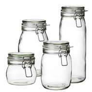 Air Tight Glass Jar Food Canister Pot Honey Container Kitchen Storage Balang Kaca Bekas Kuih Raya Re