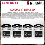 Kingston KC600 2.5' SATA SSD - Up to 550MB/s Read, 500MB/s Write (3D TLC NAND / 256GB / 512GB / 1024