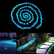 10pcs/pack Artificial Colorful Luminous Stone Landscaping Aquarium Decoration Pebble Stone Glow in t