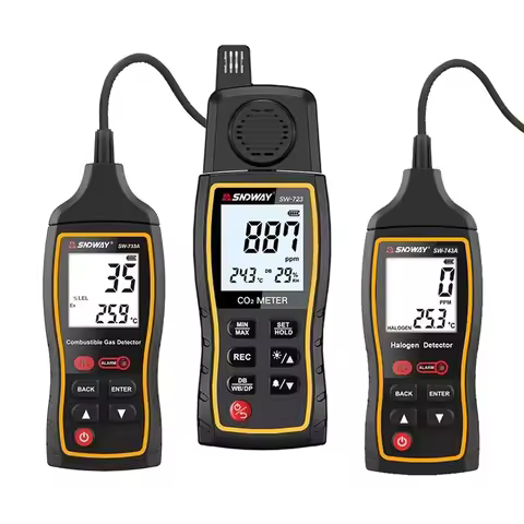 SW-743A Freon Halogen Gas Leak Detector Refrigerant Leakage Tester for Air Conditioner Refrigerator 