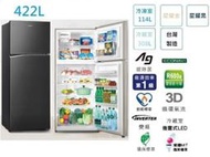 Panasonic 國際 422L 雙門變頻冰箱 NR-B420TV-A (來電議價)