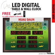 (70cm x 50cm) LED Digital Jam Waktu Jam Azan Digital / Jam Waktu Solat / Azan Digital Clock / Jam Az