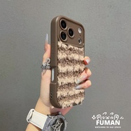 Cute Fall Winter Plush Phone Case For Realme 14X 13 12 12X 10S 9 Pro SE 9i 8 8S 7 Q5 Q5X Q5i Q3 Q3S 