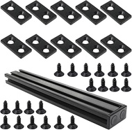 10Pcs 2040 Series Aluminum Extrusion T Slot End Cap Bracket Extruded Hardware Cover with Screws for