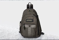 Tas Ransel Pria Nilon Volunteer Import Tas Ransel Daily Bag Fashion Hitam