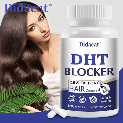 DHT Blocker Hair Growth Support Supplement - Supports Healthy Hair Growth, for Women and Men - with