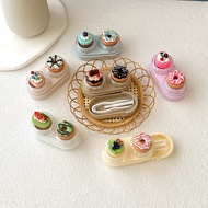 一体抽屉式盒美瞳少女伴侣盒可爱蛋糕护理盒小巧便携CTOne-piece Drawer Box Beautiful Contact Lens Girl's Companion Box CuteMYAll