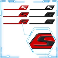 Car Letter Logo 3D ABS S Badge Body Rear Trunk Fender Emblem Sticker For Mercedes Benz w117 cla45 w2