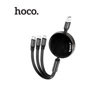 Cáp Sạc Hoco X78 3in1 USB dành cho Smartphone/Android/Ip10/11/12 thiết kế dây rút đa năng tiện lợi d