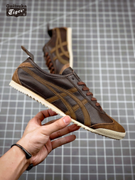 New Onitsuka Tiger Shoes MEXICO 66 Lambskin Men's Shoes Outdoor Sports Shoes Running Jogging Shoes Low Top Casual Leather Soft Soles Comfortable Light Breathable Walking Shoes