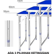 Extra Promo Meja Lipat Koper Hpl Alumunium / Meja Lipat Portable (Kaki