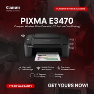 Canon PIXMA E3470 Wireless All-In-One Printer (Flagship Store Exclusive)