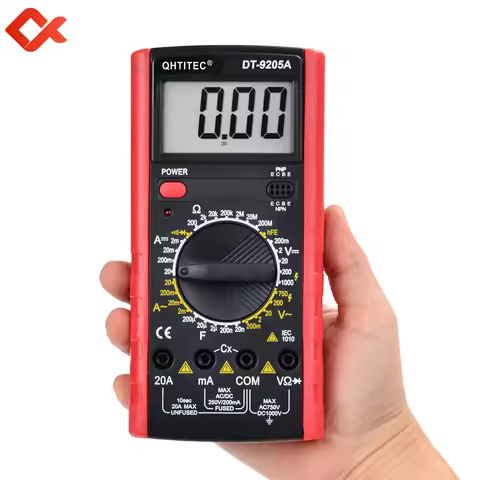 Multimeter Digital AC/DC Voltage Current Ohm Multi Tester Capacitance hFE Triode Electronic componen