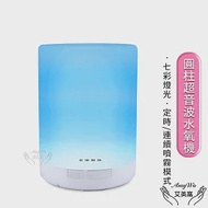 【Amywo艾美窩】300ml圓柱 超聲波負離子水氧機IM-310 日式七彩LED 負離子香薰機 加濕器 室內芳香 除臭 無印同款