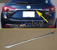 Xuming ผ้าคลุมรถด้านหลังโครเมี่ยมเงาสำหรับ2014 2015 2016 2017 2018 Mazda3 Mazda 3 Hatchback BM BN ส่