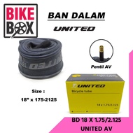 UNITED UNITED BIKE INNER TYRE 18 x 175/2125