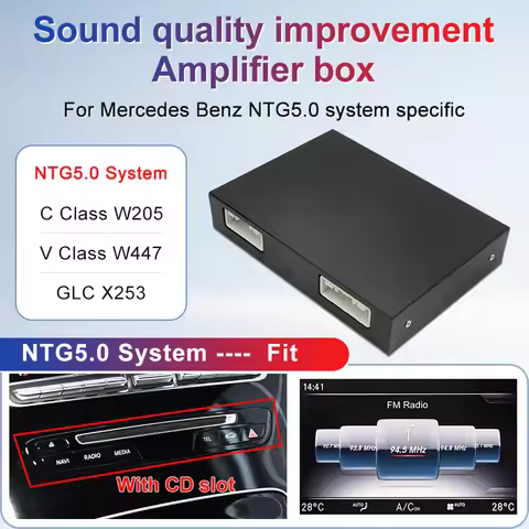 2026 New NTG5.0 Product With No Delay screen For Mercedes Benz C-Class W205 GLC X253 V-Class W447 Wi