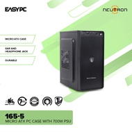 EasyPC | Neutron 165-5 / 165-2 Honeycomb Micro-ATX PC Case with 700W PSU Desktop Casings