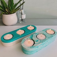 1pc Candle Holder Resin Silicone Mold, Small Candle Holder Mold, Tea Light Candle Holder Silicone Mold, Suitable For Epoxy Resin