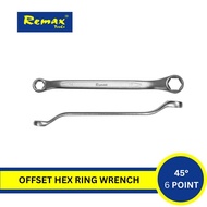 REMAX 45° DOUBLE OFFSET RING WRENCH (6 Point) DOUBLE RING SPANNER SPANNAR