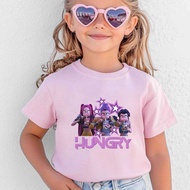 Witch Hunter Group Creative Printing 180G Combed Cotton Top Short Sleeve 3-12 Years Old Small Medium