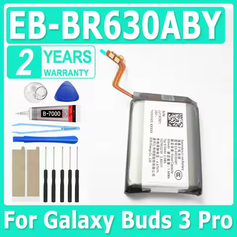 New Hight Quality Battery EB-BR630ABY Battery 500mAh For Galaxy Buds 3 Pro + Free Tools