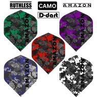 AMAZON Dart Flights - CAMO NO2 Standard Extra Strong 100 Micron Dart Flights (SAYAP ARROW)