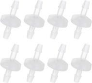 PATIKIL 1/4 Inch Hose Disposable Check Valve, 8 Pieces Plastic Non-Return Water Stops Ozone Resistan