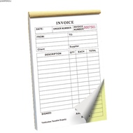 JUNMPER2R Duplicate Invoice Book, Tear- Signature Line Invoice Receipt Book, Portable 2-Part Forms T