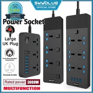 Universal Extension Power Socket With USB Ports Charger Power Strip Surge Protector Plug Fast Chargi