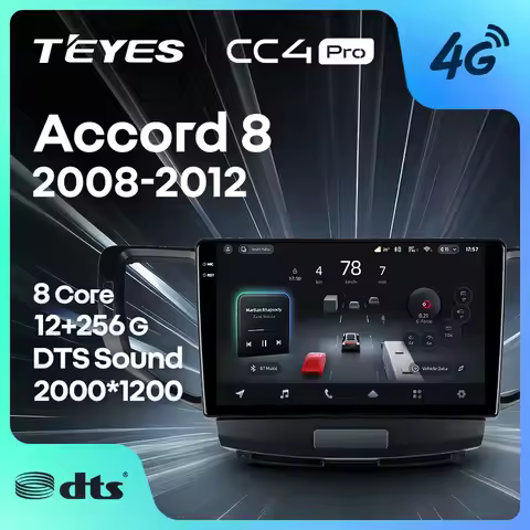 TEYES CC4 PRO For Honda Accord 8 2008 - 2012 CarPlay Auto 2DIN Autoradio Radio Multimedia Stereo