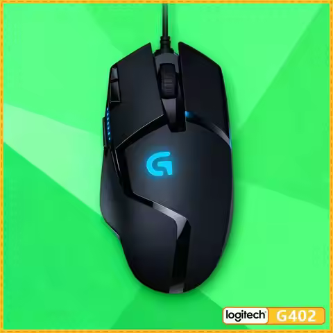 Logitech G402 Hyperion Fury Mouse 8 Custom Buttons 4000 DPI Anti-Slip Ergonomic Grip for Desktop Gam