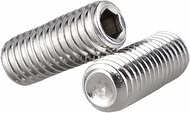 50pcs 6-32 UNC Grub Screws, 3/8inch Long Hex Socket Grub Screws 304 Stainless Steel 6-32 x 3/8inch H