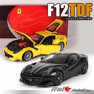 1: 18 BBR Ferrari Ferrari F12 TDF 2015 Alloy Full Open Simulation Car Model Ornaments