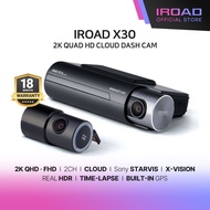 IROAD X30 | 2CH 2K Cloud Dash Cam | Wi-Fi & App, HDR, Parking & Event Recording