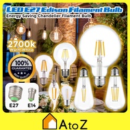 LED Edison Filament Bulb 2W 4W E14 E27 LED Oval Bulb Retro Vintage Light Bulb Mentol Lampu G125 G80 