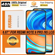 100% 6.67" Ips Display With Frame For Redmi Note 9 Pro Lcd Touch Screen Digitizer Assembly Note 9s R