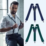 High-end men's suspender suit pants, men's clip-on suspenders, stylish men's French shirt suspenders
