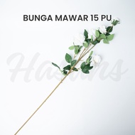 Bunga Mawar Latex Premium / Bunga Mawar Artificial / Bunga Mawar Palsu Plastik / Bunga Mawar 15