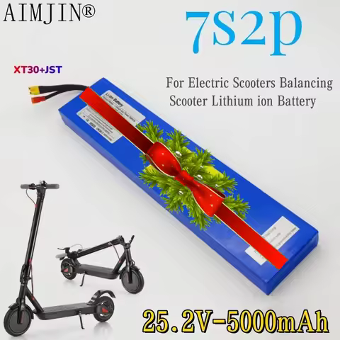 25.2V 5.0ah 7s2p 18650 Battery Lithium Ion Battery 25.2V 5000Mah for Electric Scooters Balancing Sco